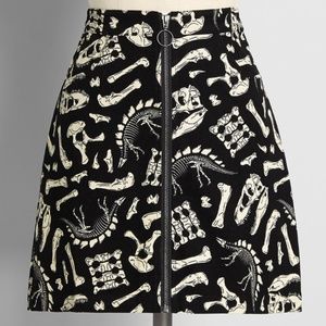 Dino Bones Mini Skirt | Dangerfield | New With Tags